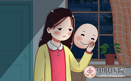 摄图网_401785029_深夜摘下微笑面具的抑郁症女孩心理（企业商用）